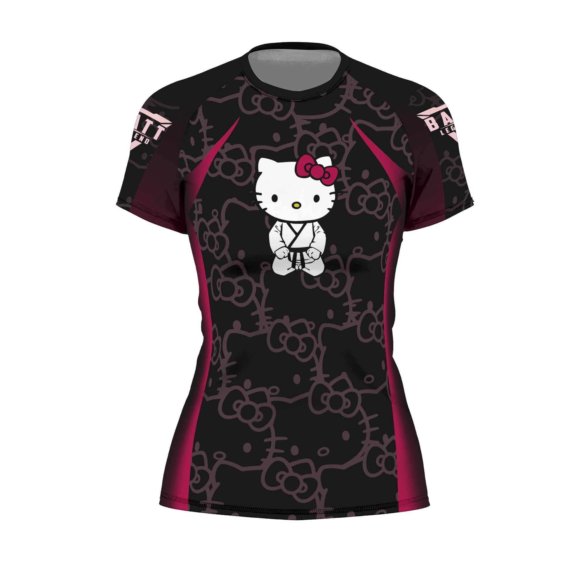Hello Kitty Jiu Jitsu Magenta Rash Guard
