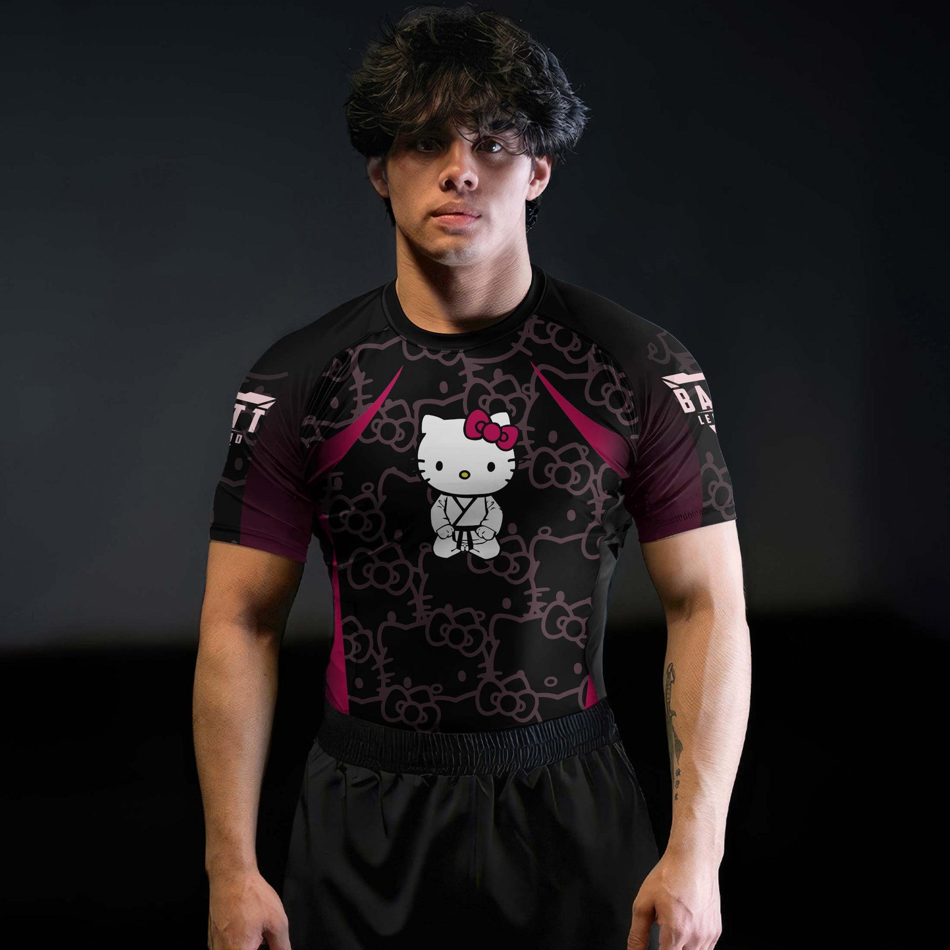 Hello Kitty Jiu Jitsu Magenta Rash Guard