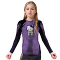 Hello Kitty Jiu Jitsu Purple Kids Rash Guard