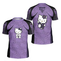 Hello Kitty Jiu Jitsu Purple Kids Rash Guard