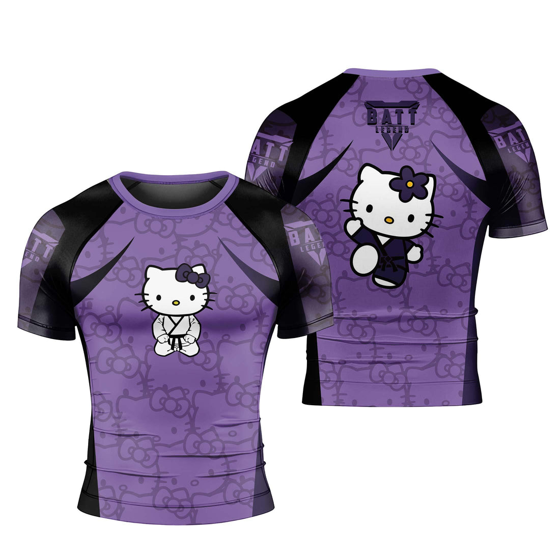 Hello Kitty Jiu Jitsu Purple Rash Guard