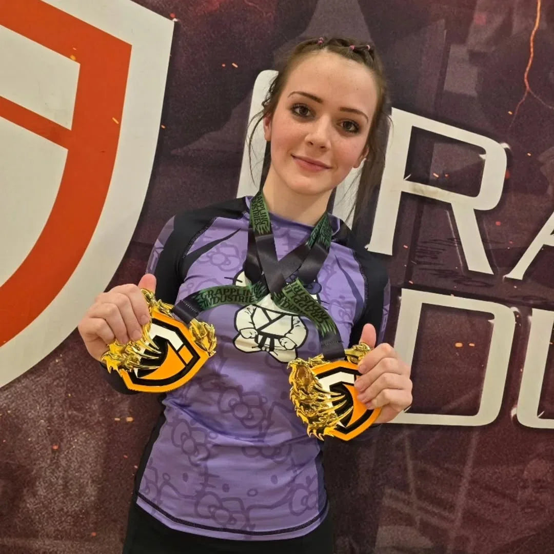 Hello Kitty Jiu Jitsu Purple Rash Guard