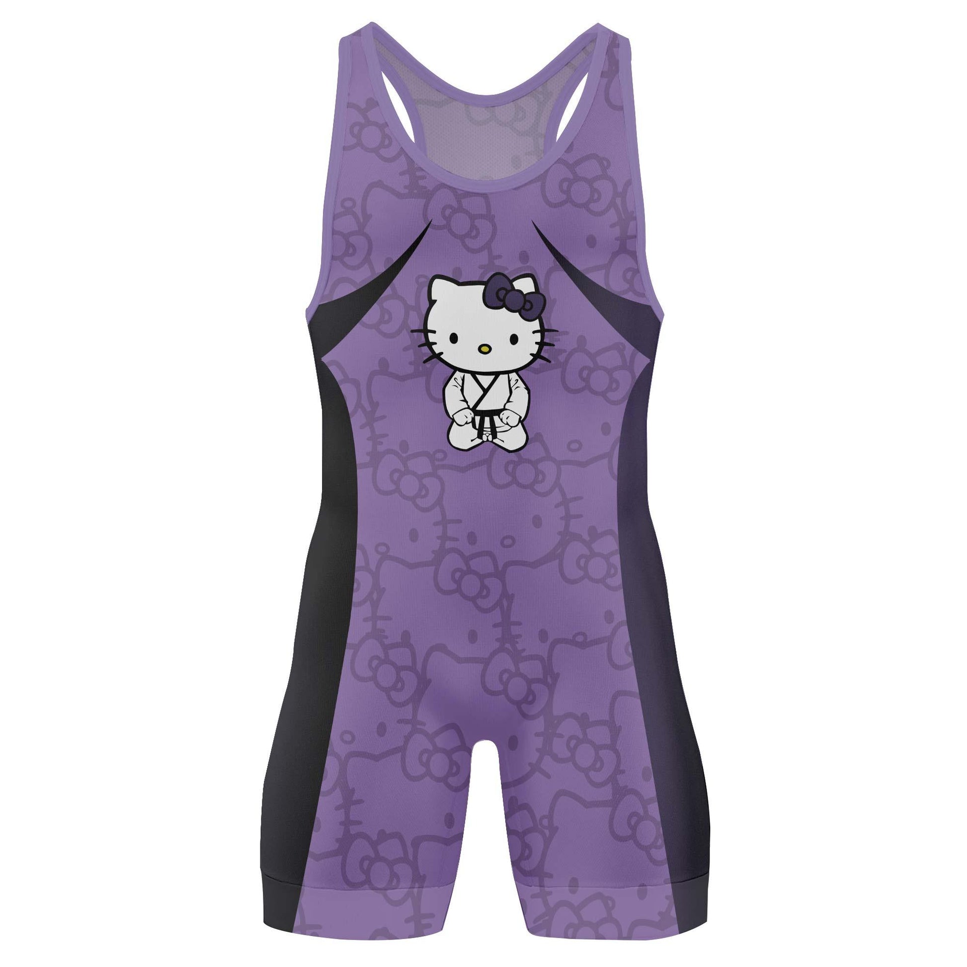 Hello Kitty Jiu Jitsu Purple Wrestling Singlet