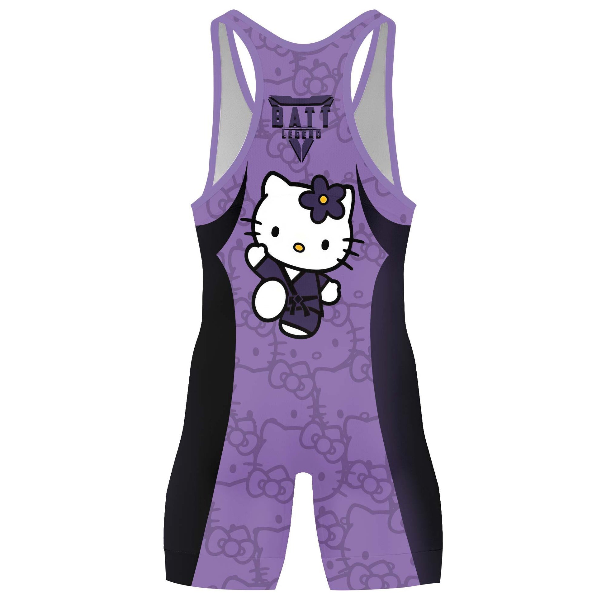 Hello Kitty Jiu Jitsu Purple Wrestling Singlet
