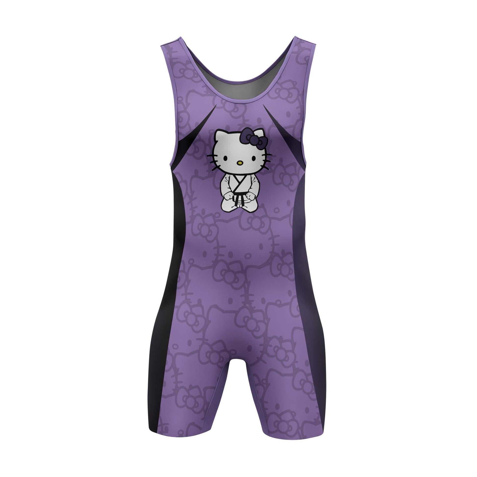 Hello Kitty Jiu Jitsu Purple Wrestling Singlet