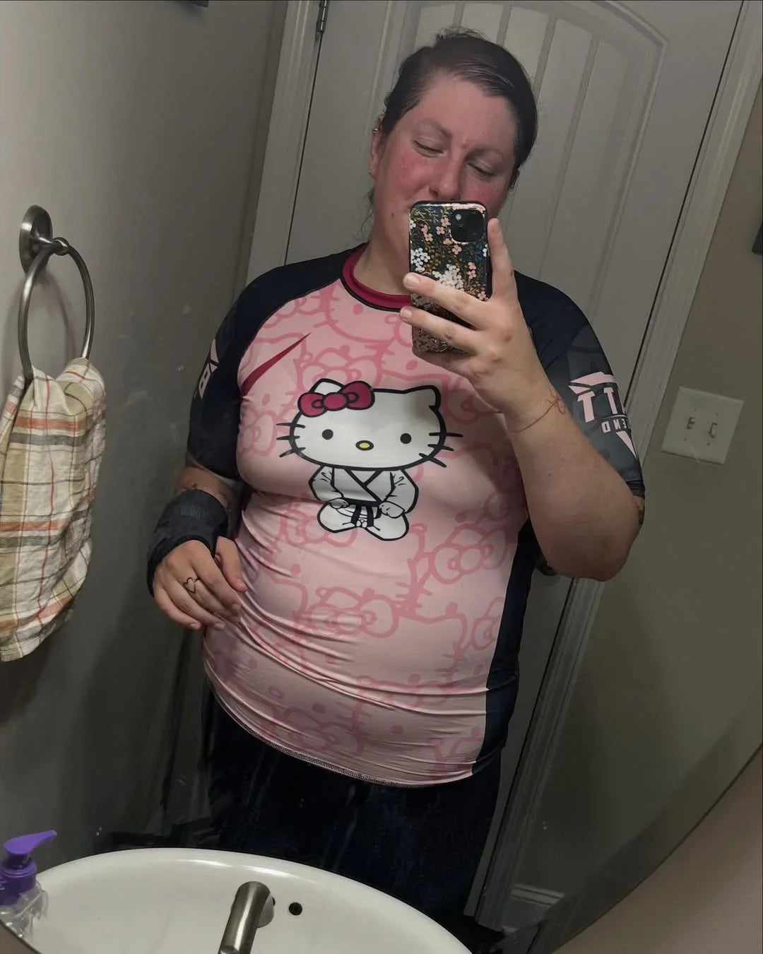 Hello Kitty Jiu Jitsu Rash Guard