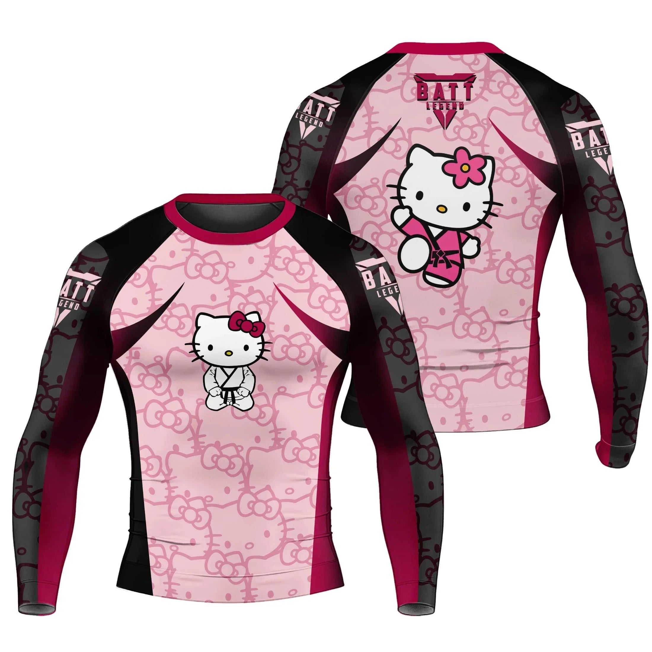 Hello Kitty Jiu Jitsu Rash Guard - Athletic Apparel