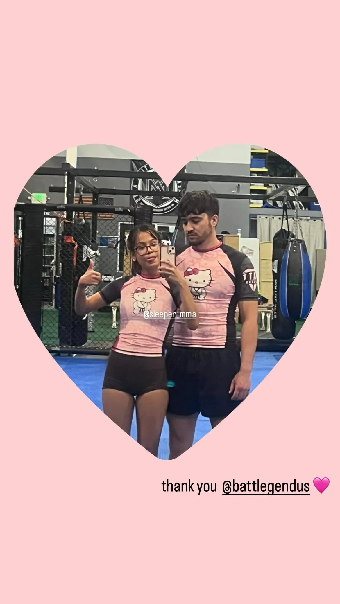 Hello Kitty Jiu Jitsu Rash Guard