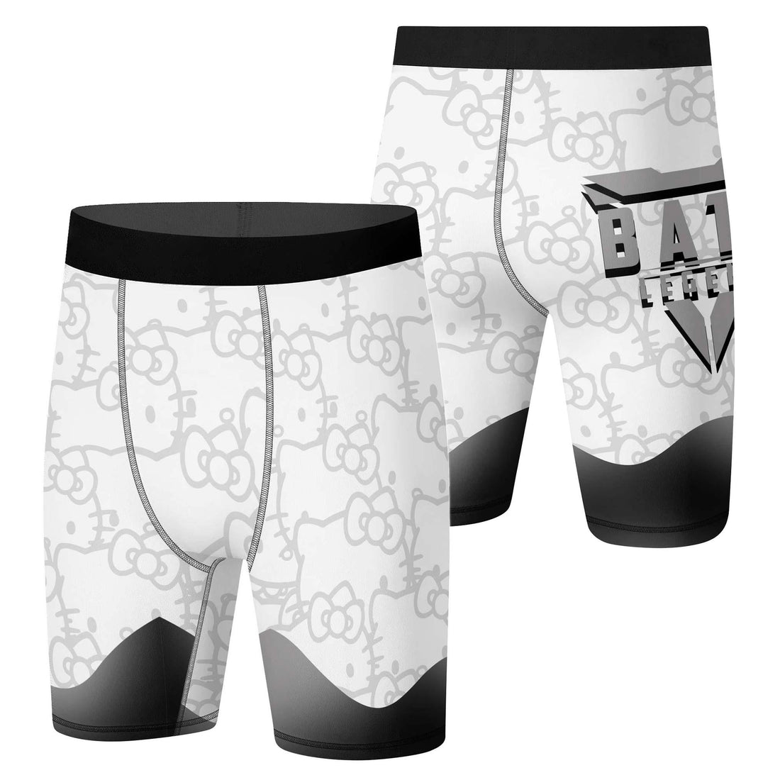 Hello Kitty Jiu Jitsu White Compression Shorts