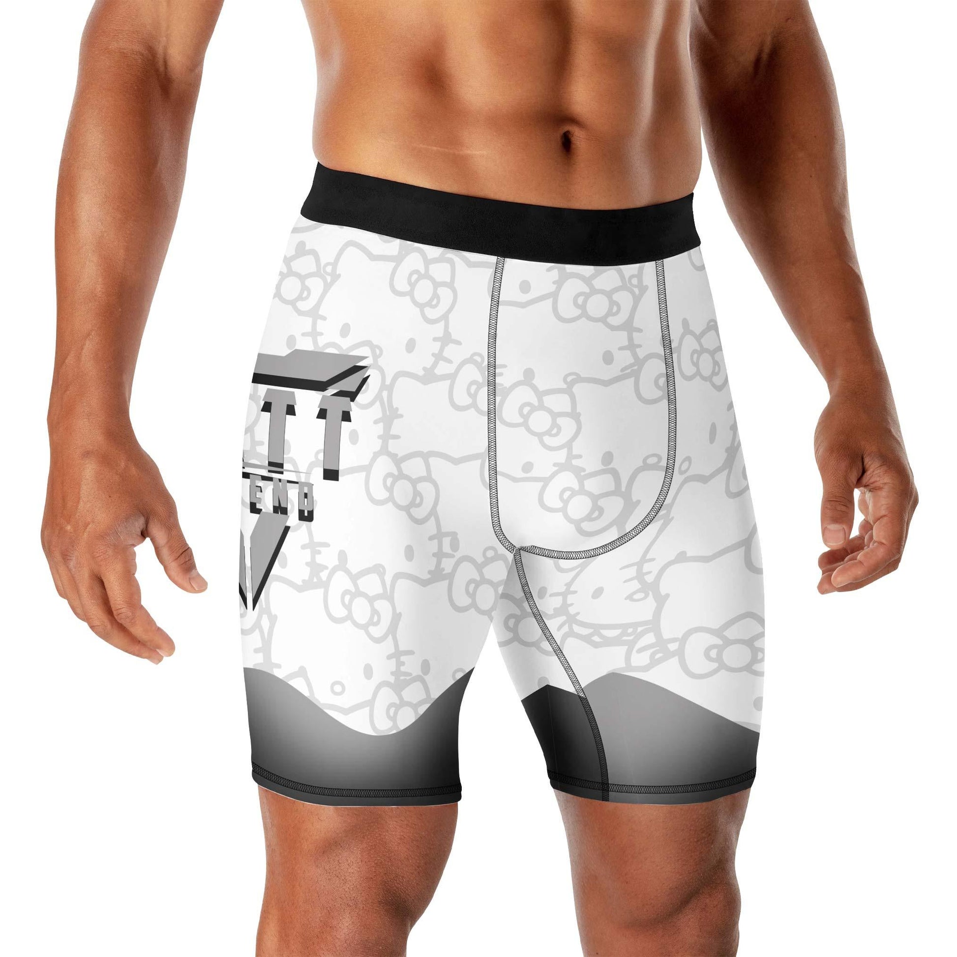 Hello Kitty Jiu Jitsu White Compression Shorts
