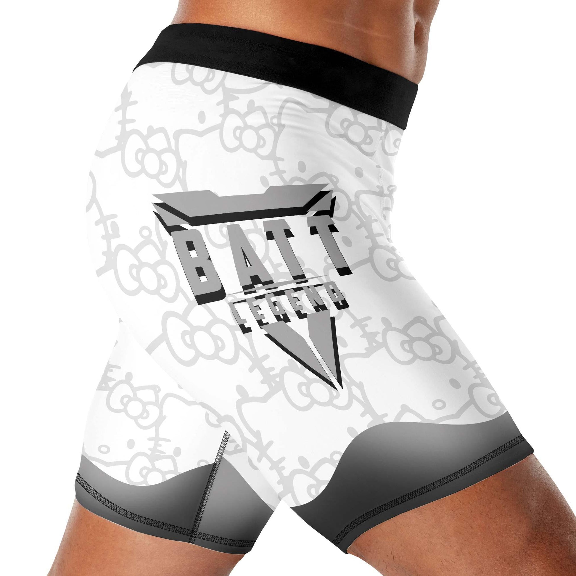 Hello Kitty Jiu Jitsu White Compression Shorts