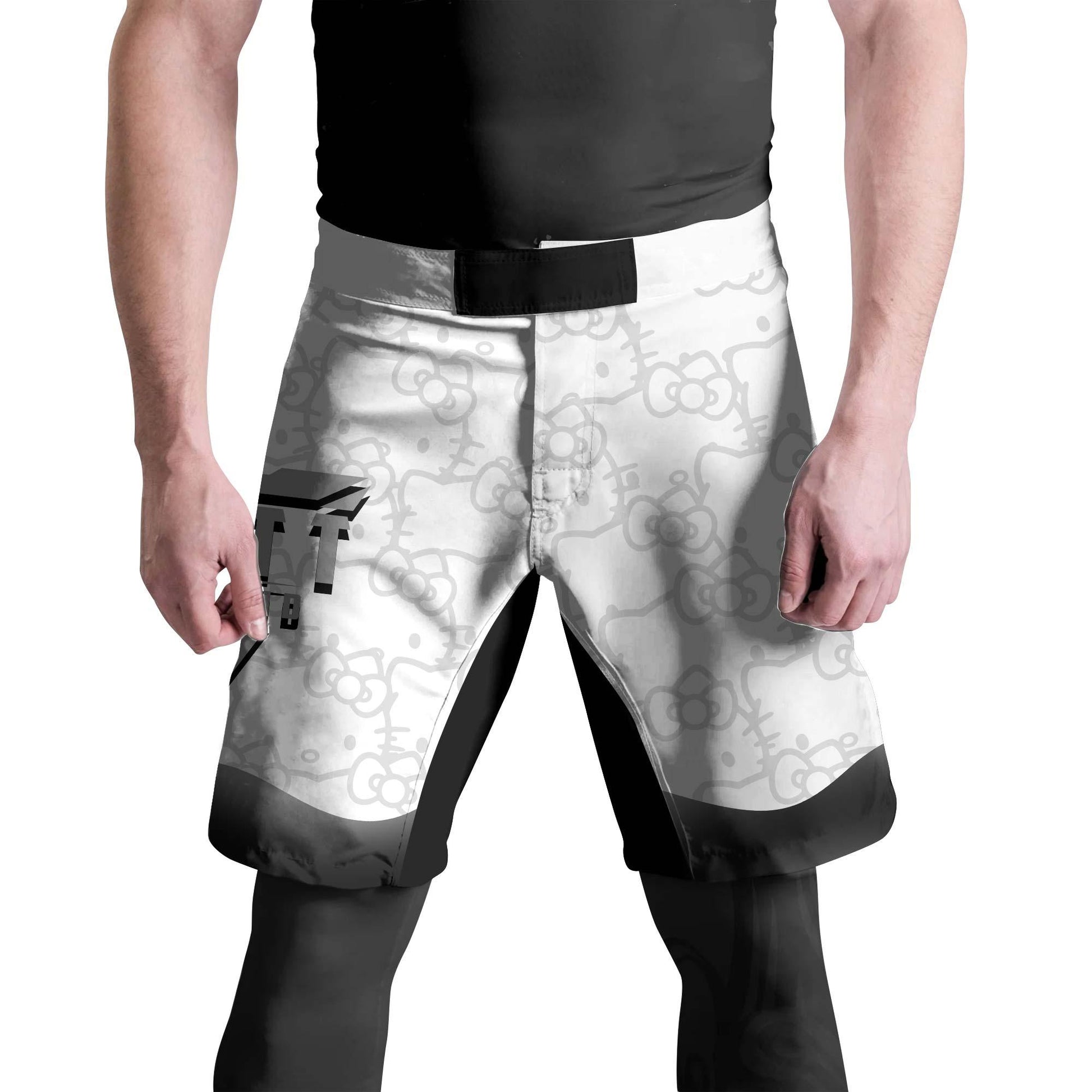Hello Kitty Jiu Jitsu White Fight Shorts