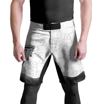 Hello Kitty Jiu Jitsu White Fight Shorts