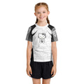 Hello Kitty Jiu Jitsu White Kids Rash Guard