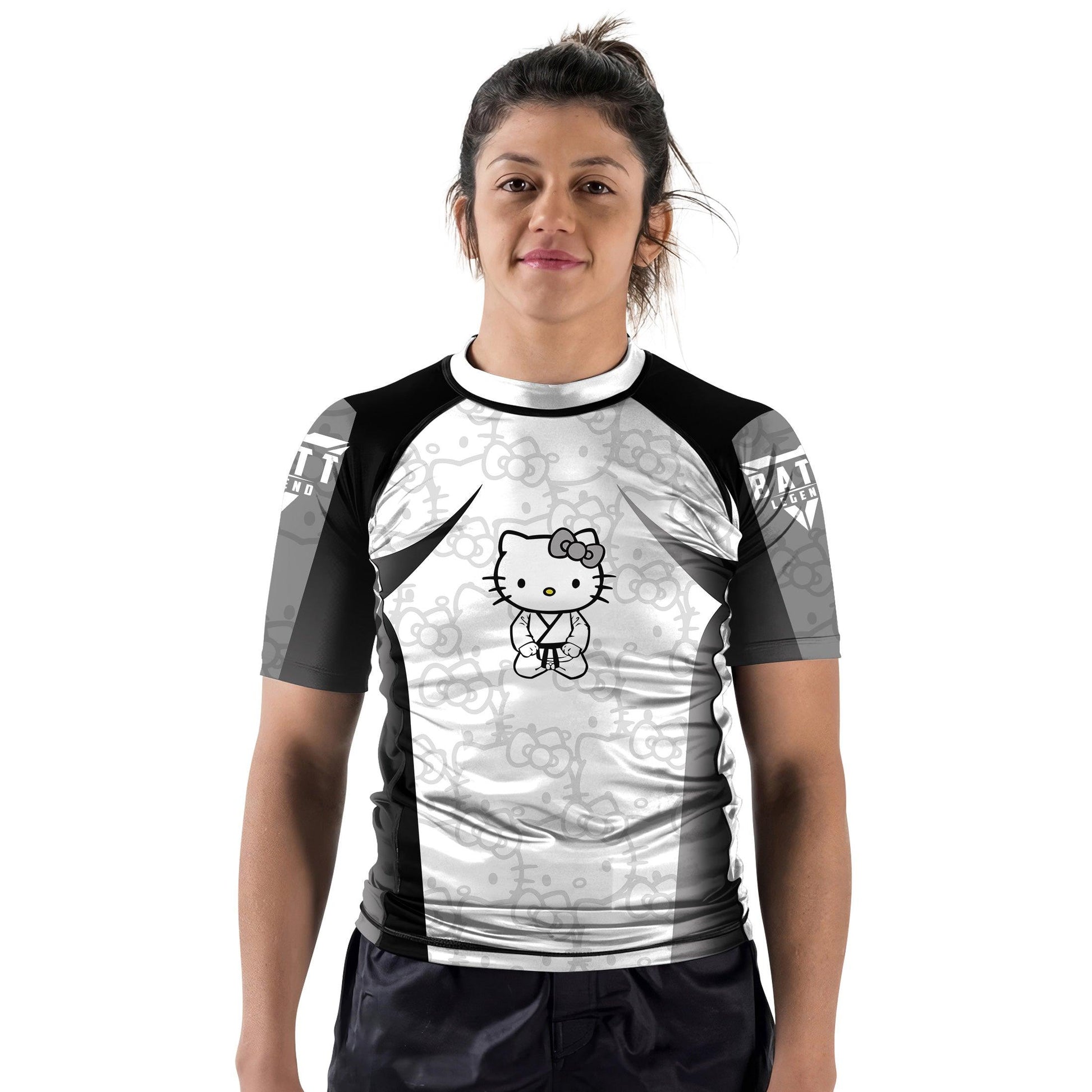 Hello Kitty Jiu Jitsu White Rash Guard