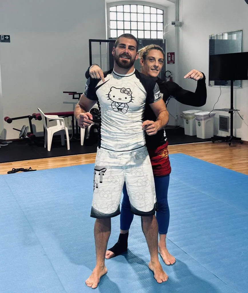 Hello Kitty Jiu Jitsu White Rash Guard