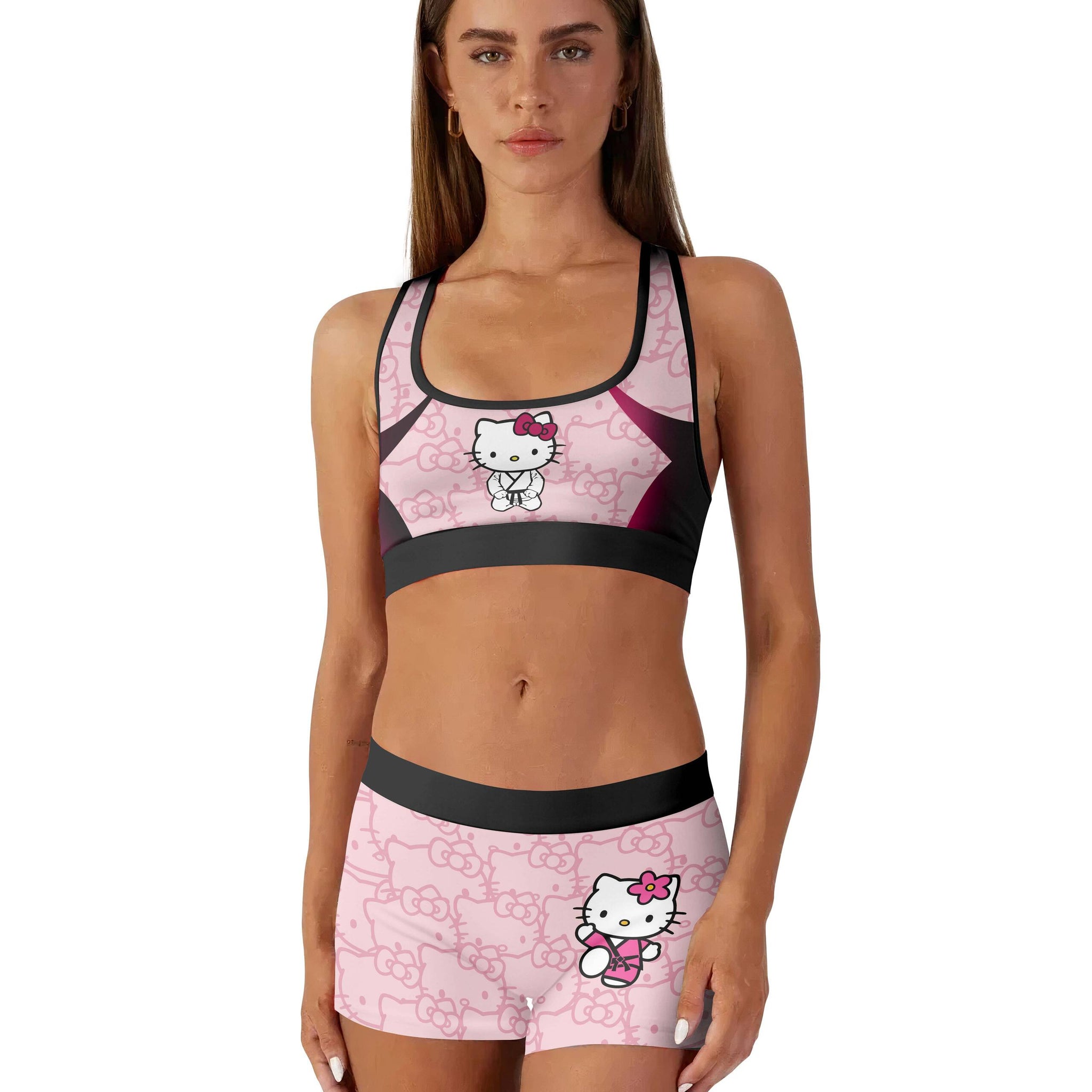 Hello Kitty Jiu Jitsu Women's Workout Set