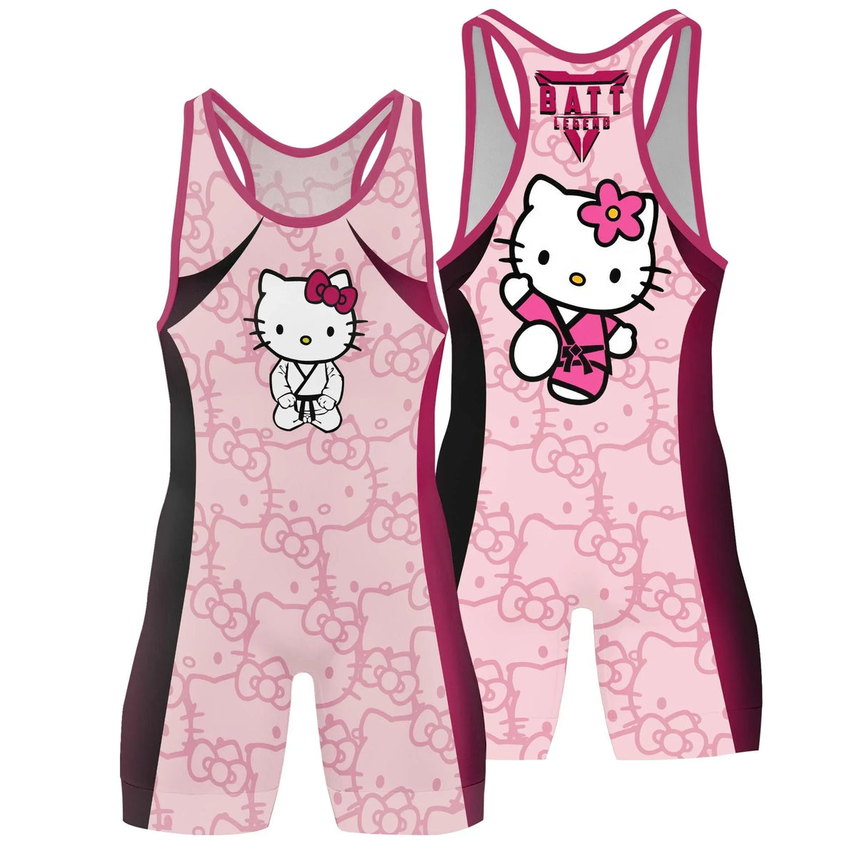 Hello Kitty Jiu Jitsu Wrestling Singlet | Unique Wrestling Singlet