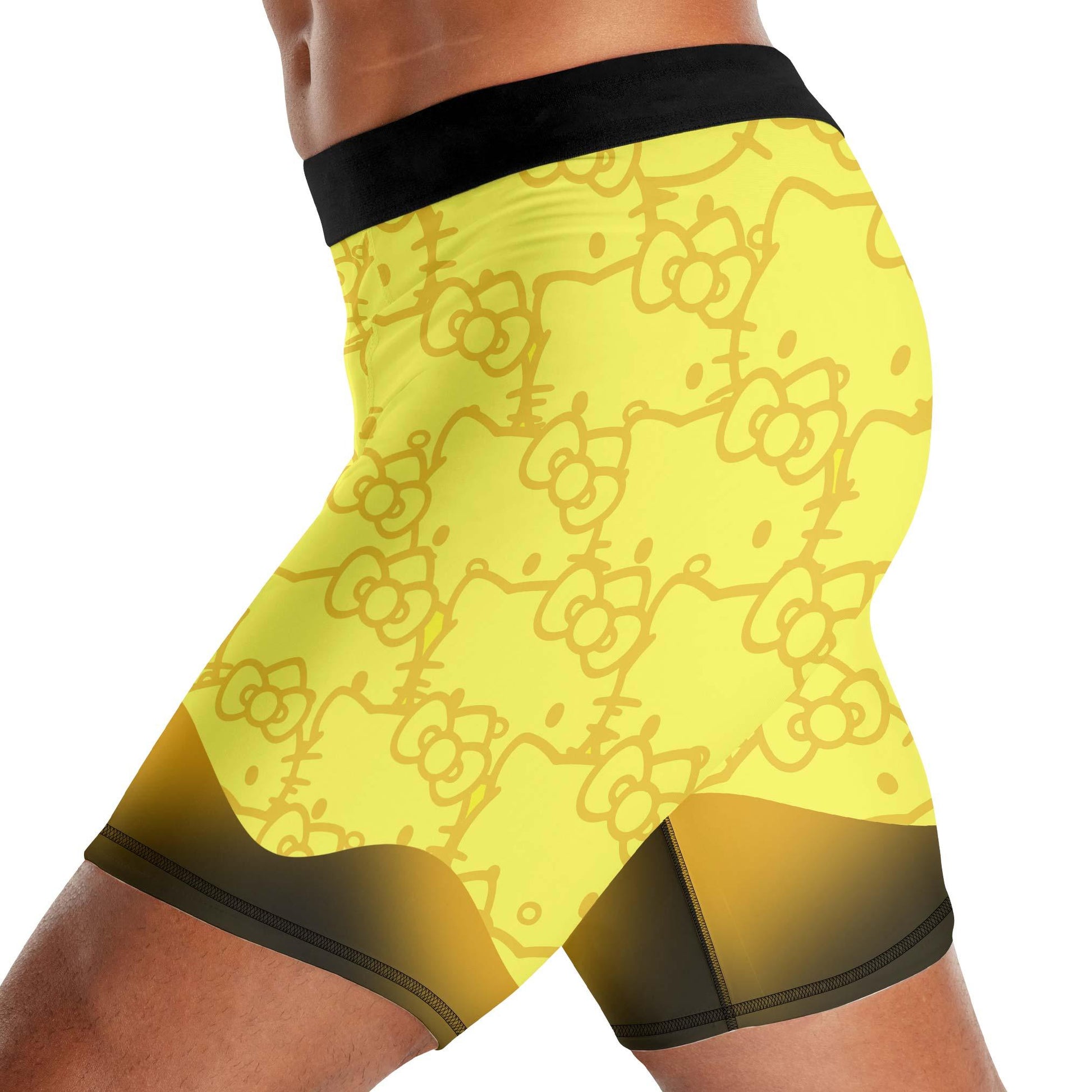 Hello Kitty Jiu Jitsu Yellow Compression Shorts