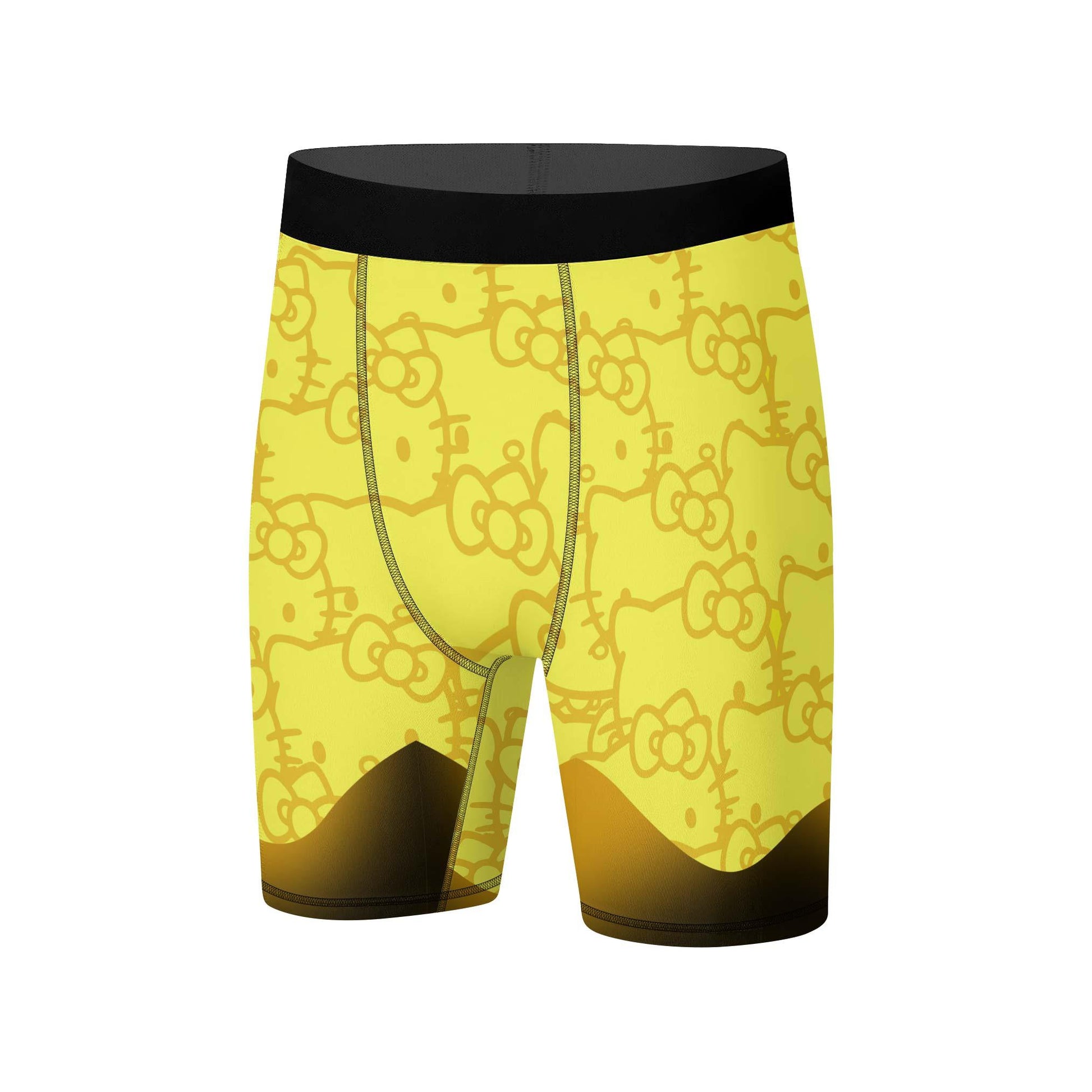 Hello Kitty Jiu Jitsu Yellow Compression Shorts