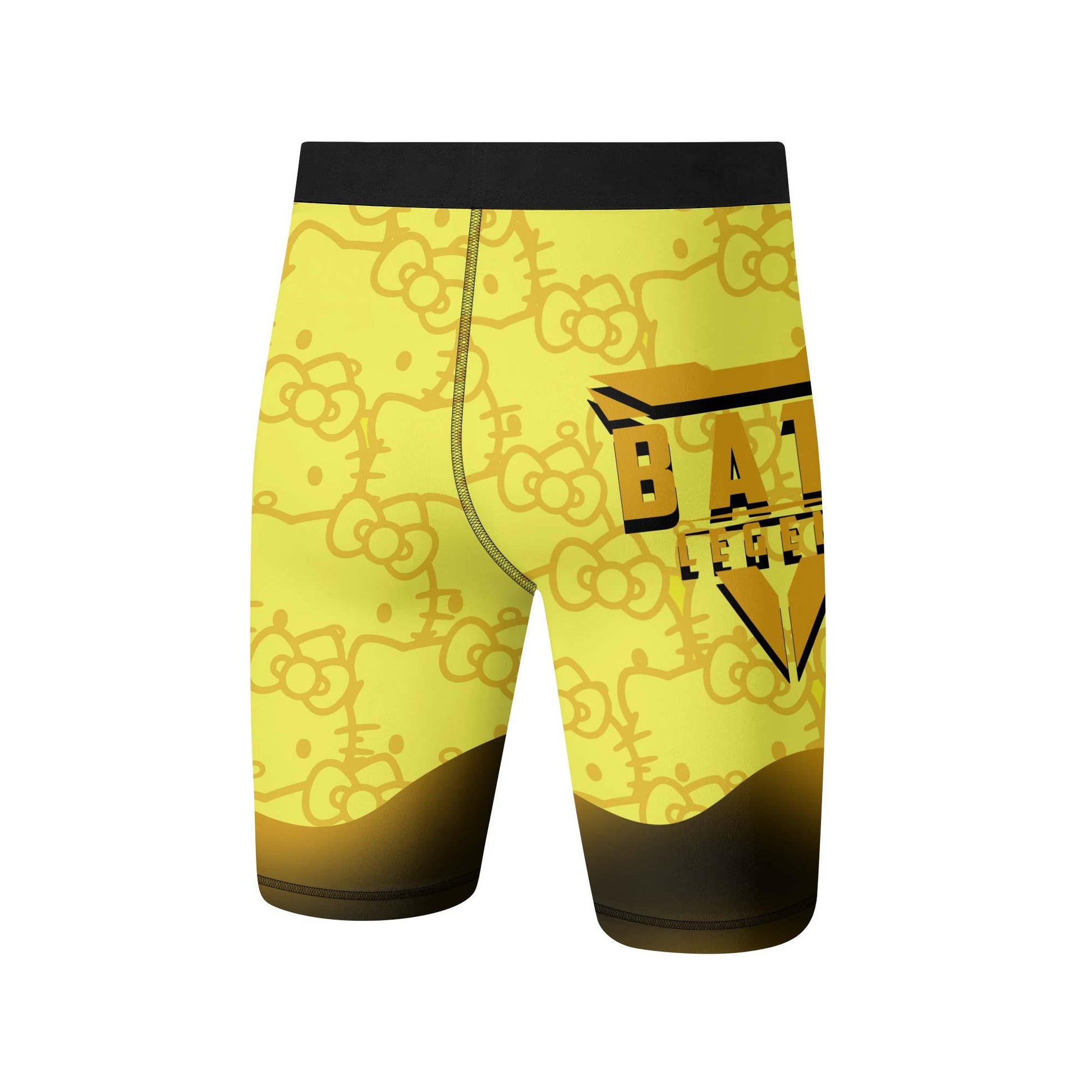 Hello Kitty Jiu Jitsu Yellow Compression Shorts