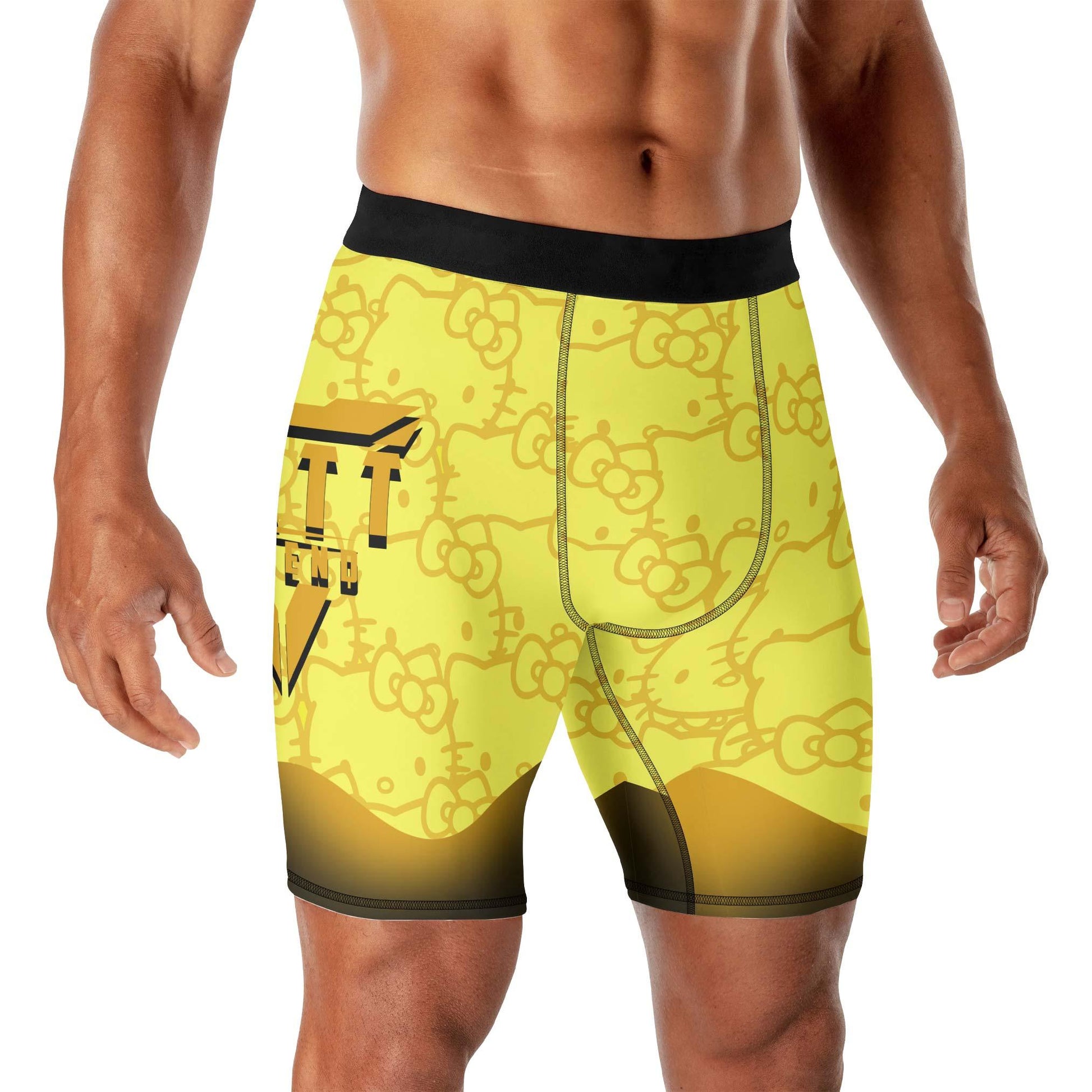 Hello Kitty Jiu Jitsu Yellow Compression Shorts