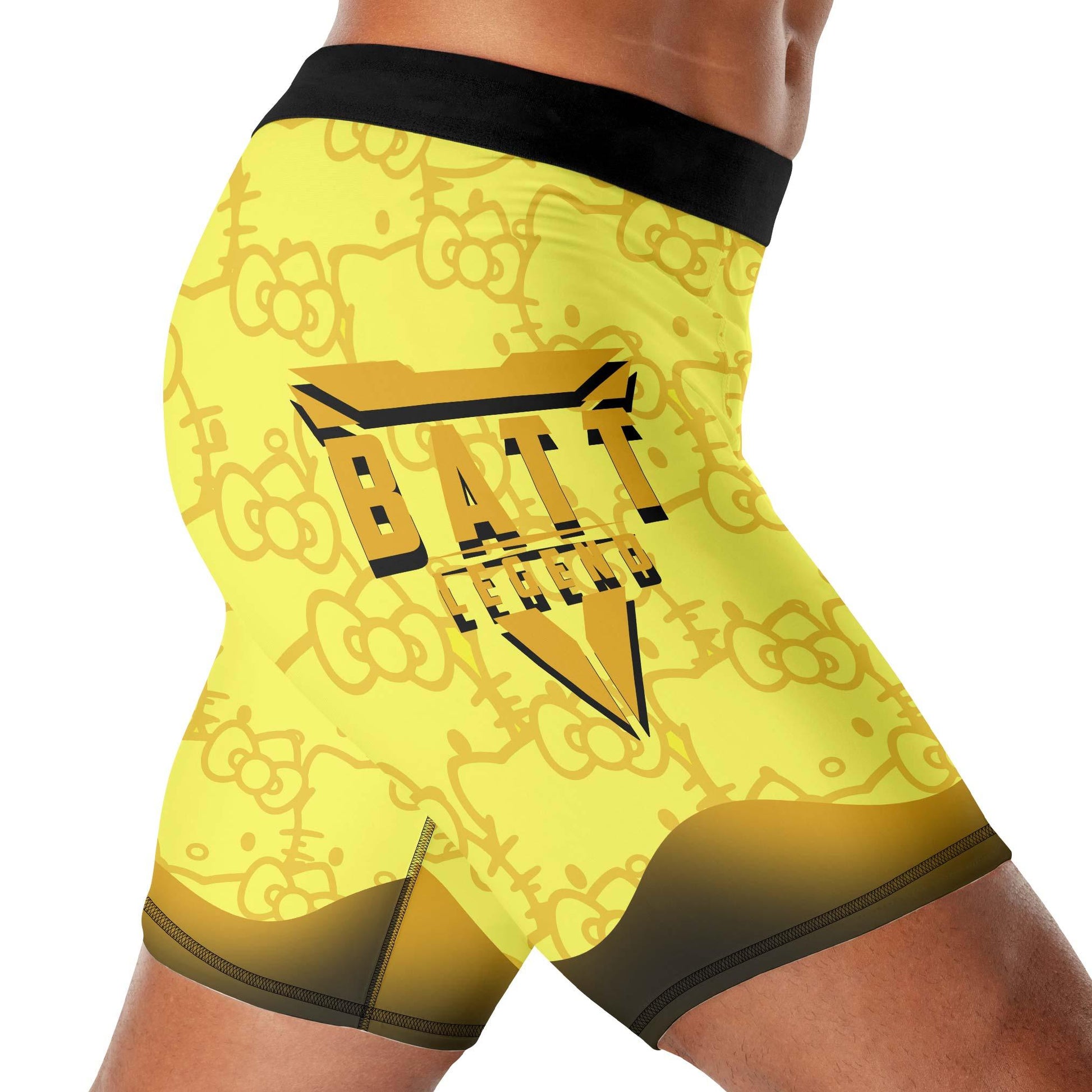 Hello Kitty Jiu Jitsu Yellow Compression Shorts