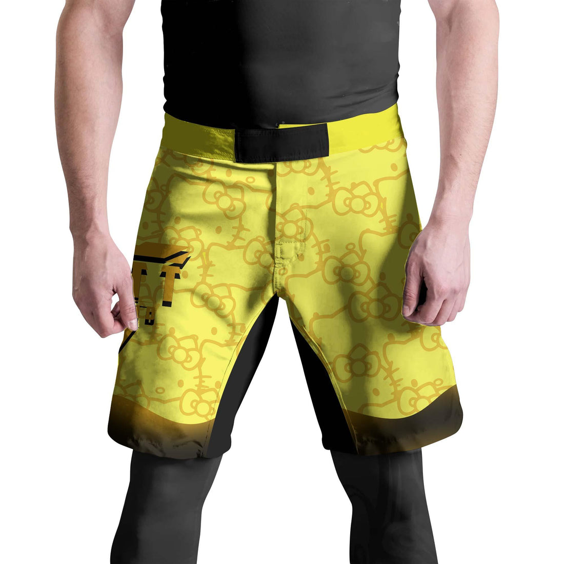 Hello Kitty Jiu Jitsu Yellow Fight Shorts