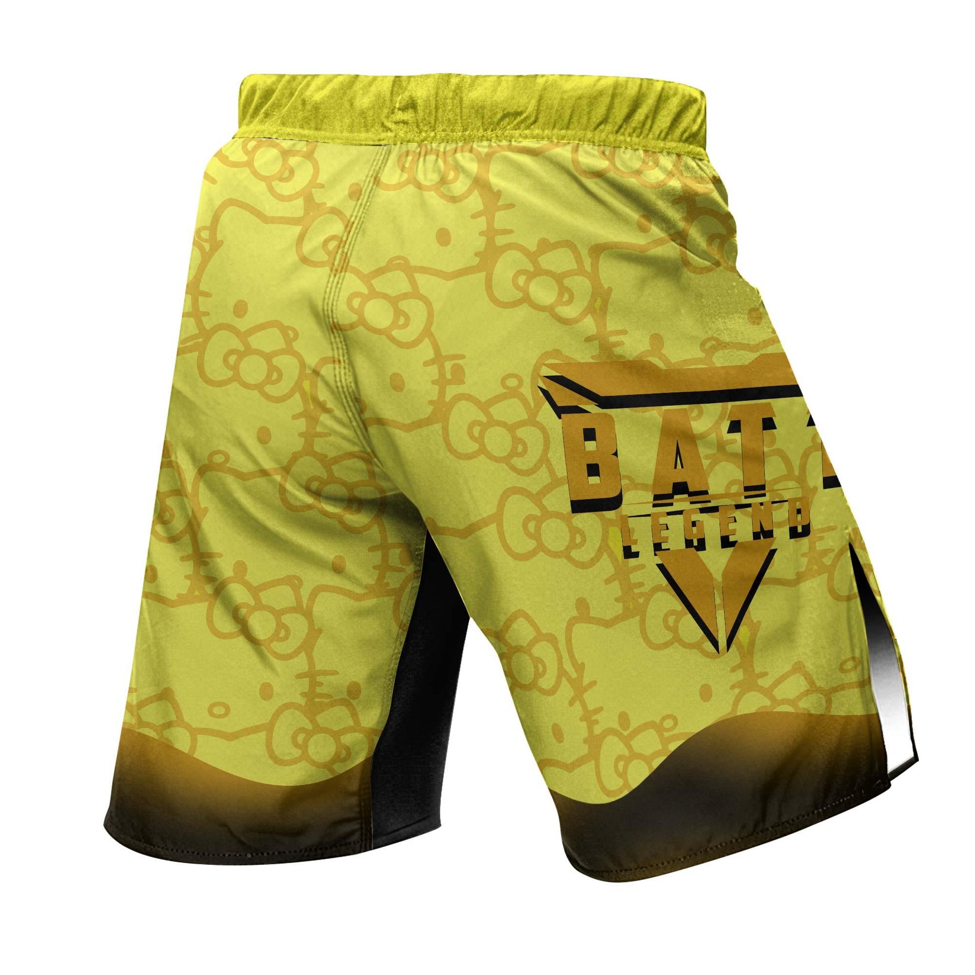 Hello Kitty Jiu Jitsu Yellow Fight Shorts
