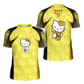 Hello Kitty Jiu Jitsu Yellow Kids Rash Guard