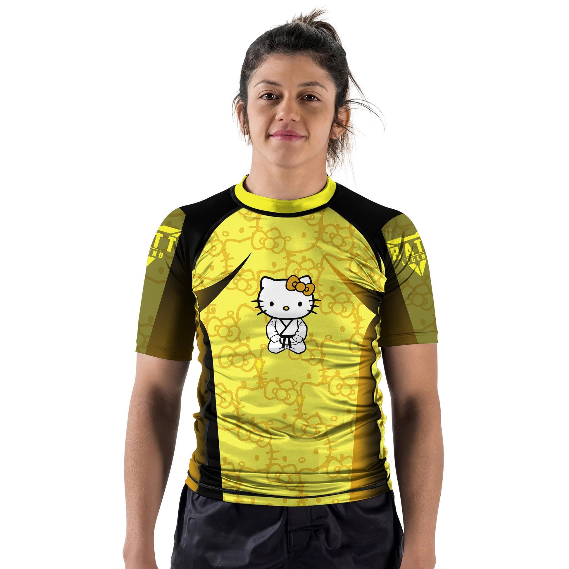 Hello Kitty Jiu Jitsu Yellow Rash Guard