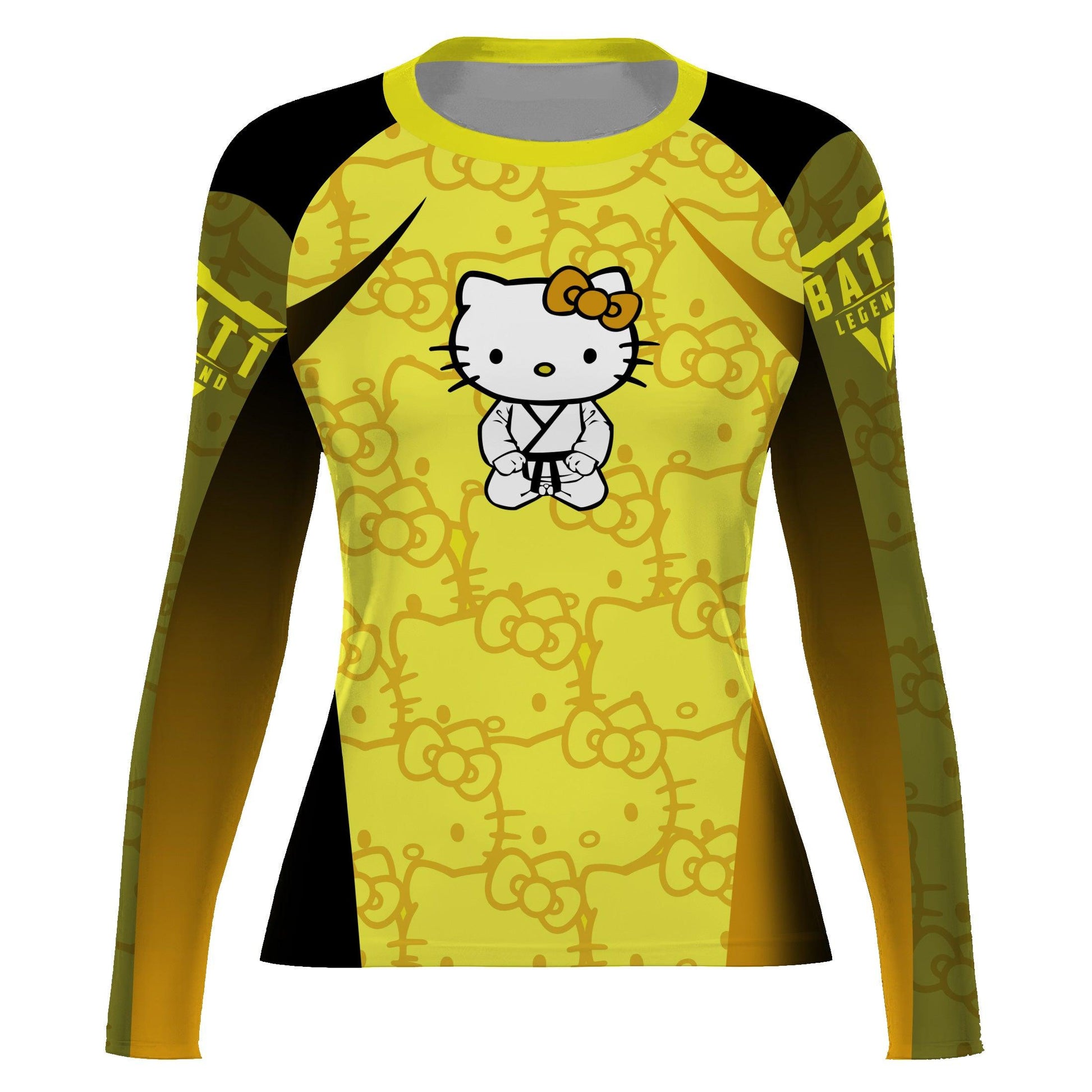 Hello Kitty Jiu Jitsu Yellow Rash Guard