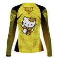 Hello Kitty Jiu Jitsu Yellow Rash Guard