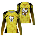 Hello Kitty Jiu Jitsu Yellow Rash Guard