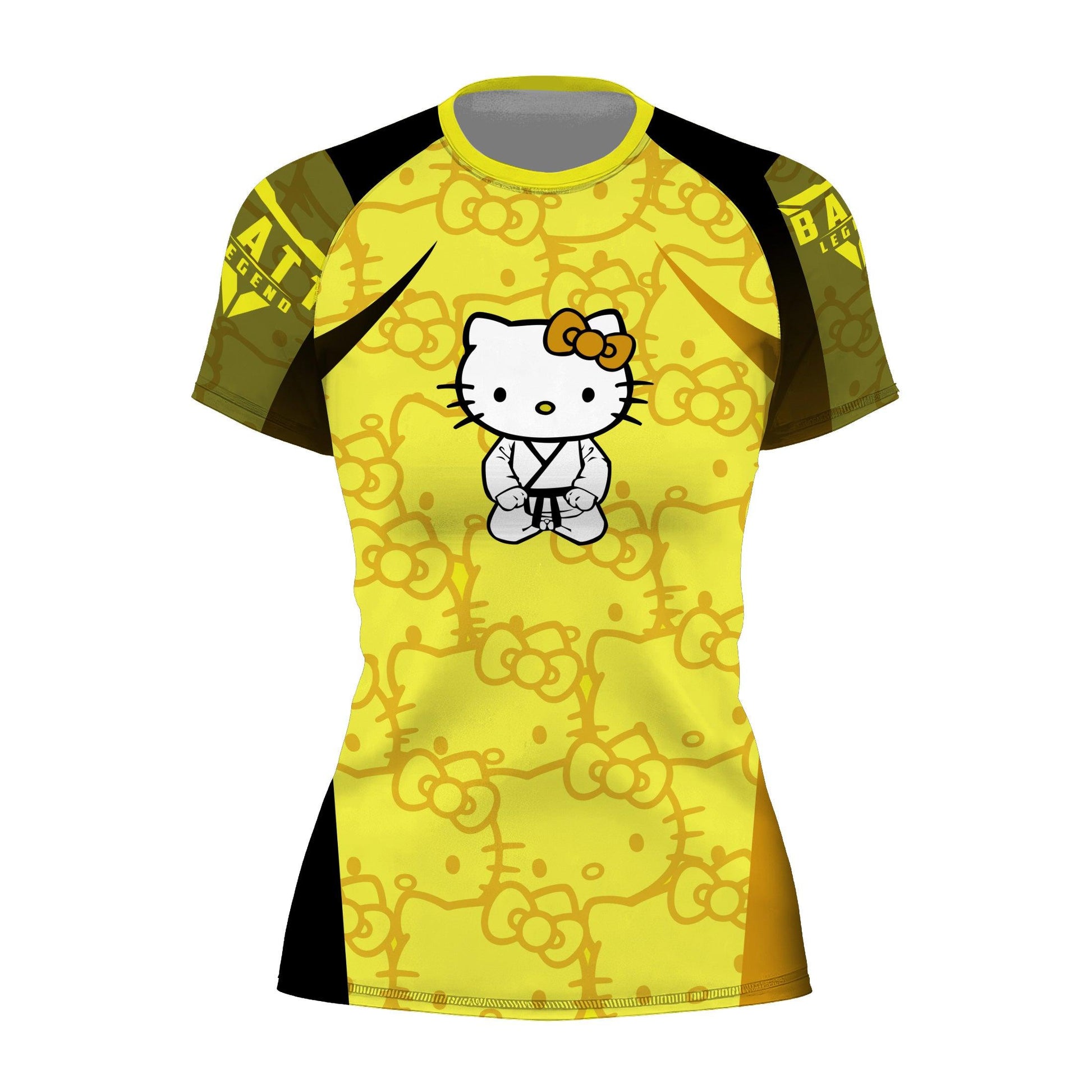 Hello Kitty Jiu Jitsu Yellow Rash Guard