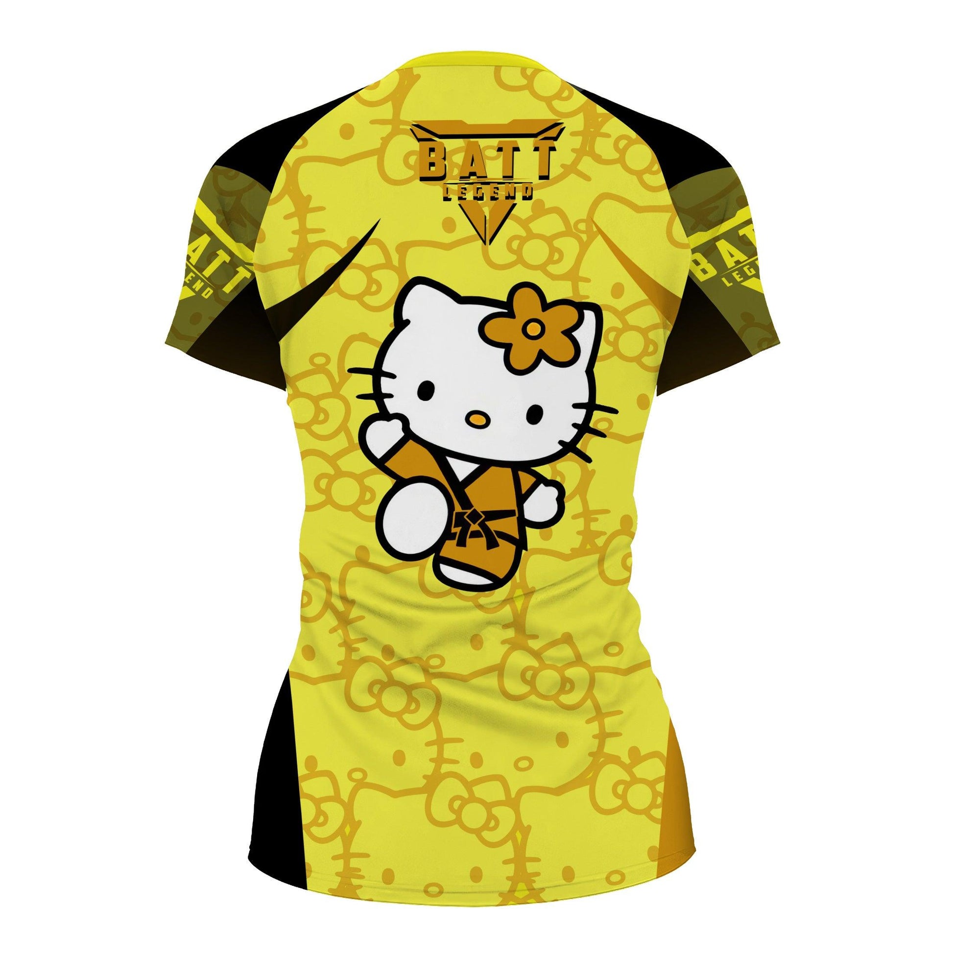 Hello Kitty Jiu Jitsu Yellow Rash Guard