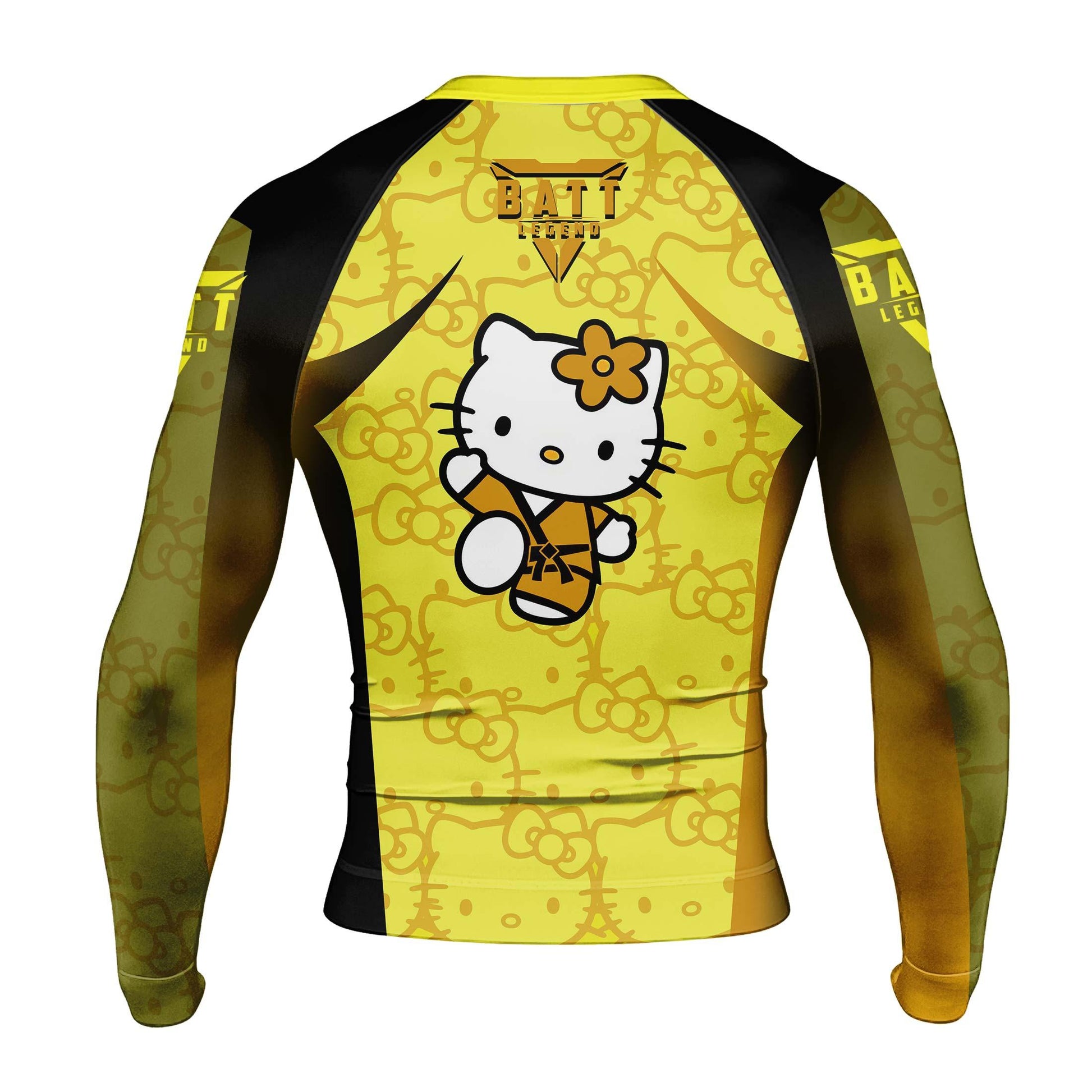 Hello Kitty Jiu Jitsu Yellow Rash Guard