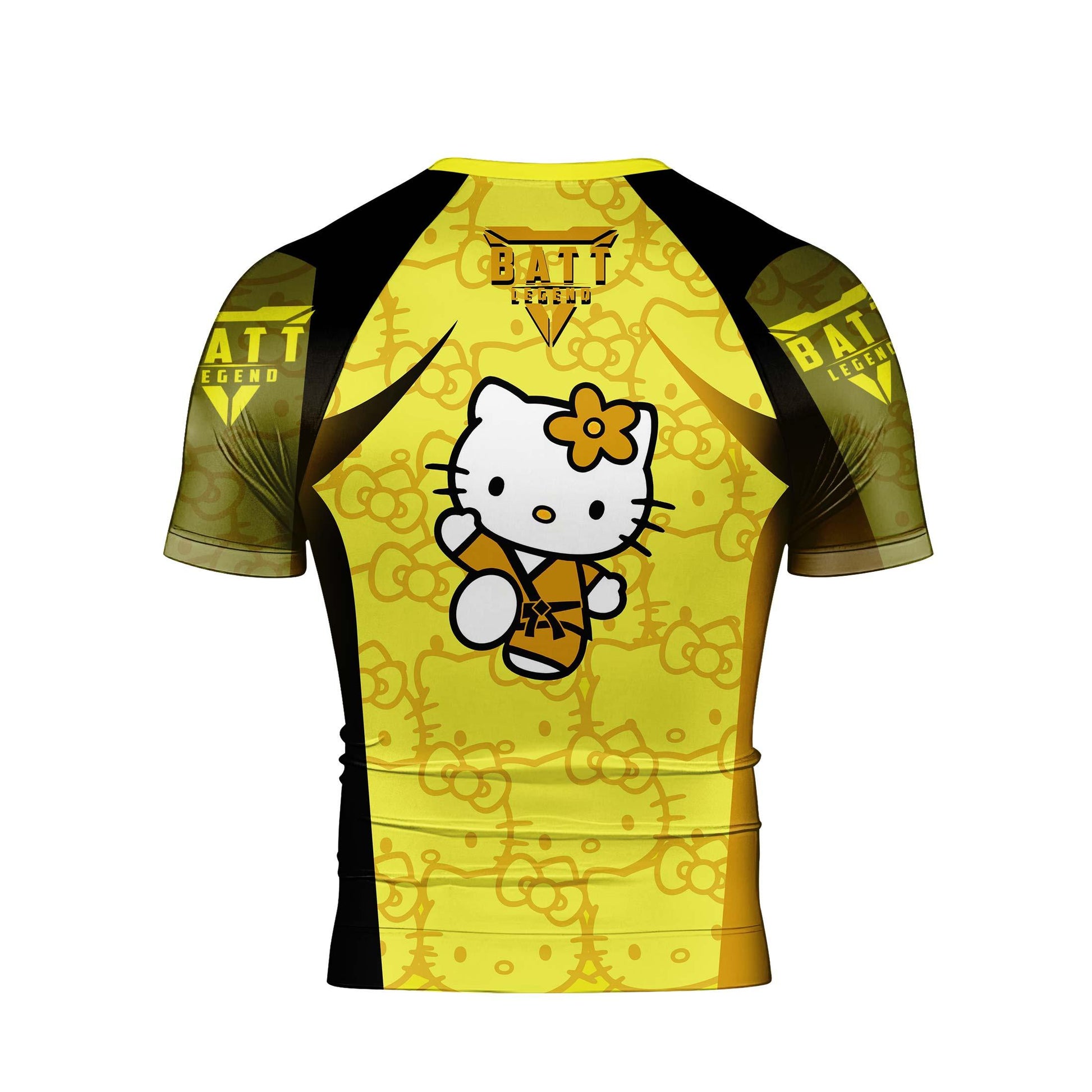 Hello Kitty Jiu Jitsu Yellow Rash Guard