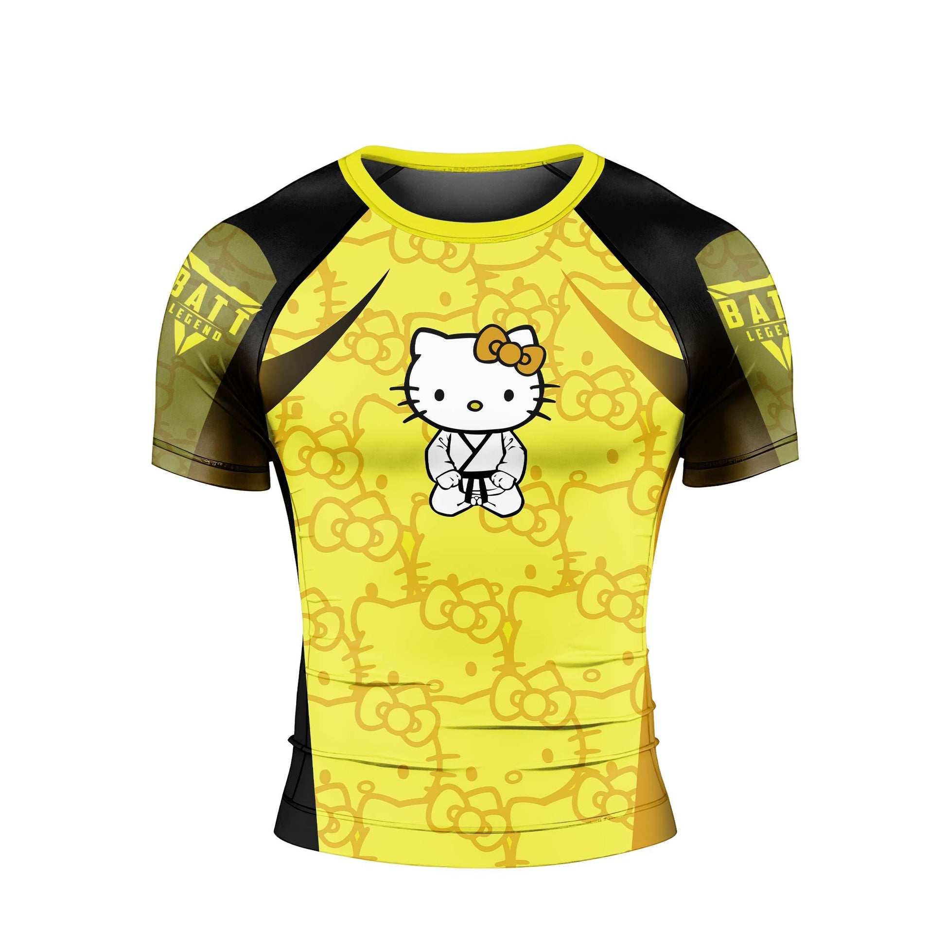 Hello Kitty Jiu Jitsu Yellow Rash Guard