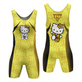 Hello Kitty Jiu Jitsu Yellow Wrestling Singlet