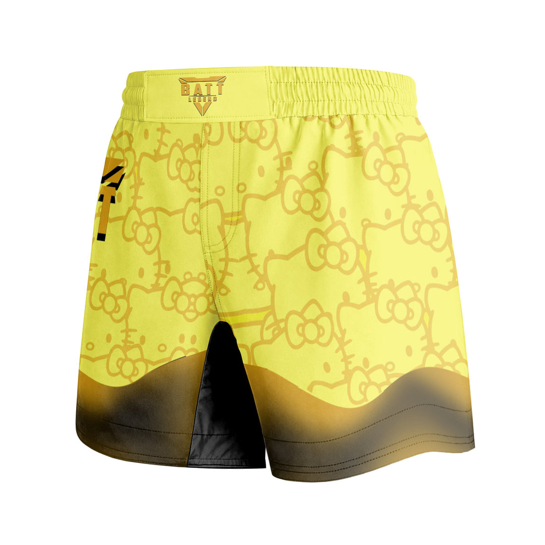Hello Kitty Jiu Jitsu Yellow Grappling Shorts