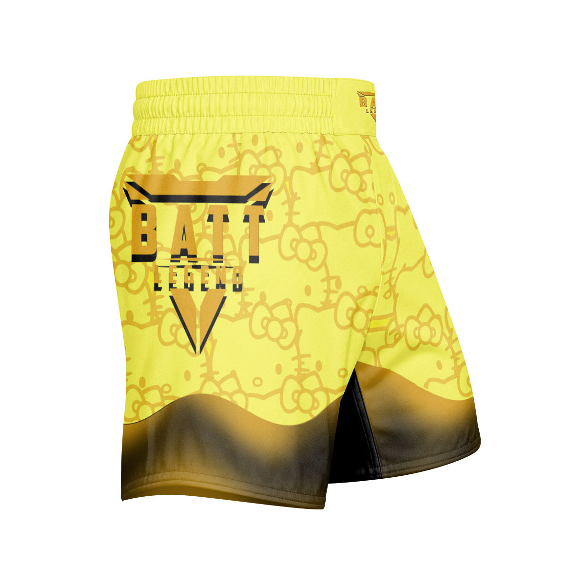 Hello Kitty Jiu Jitsu Yellow Grappling Shorts
