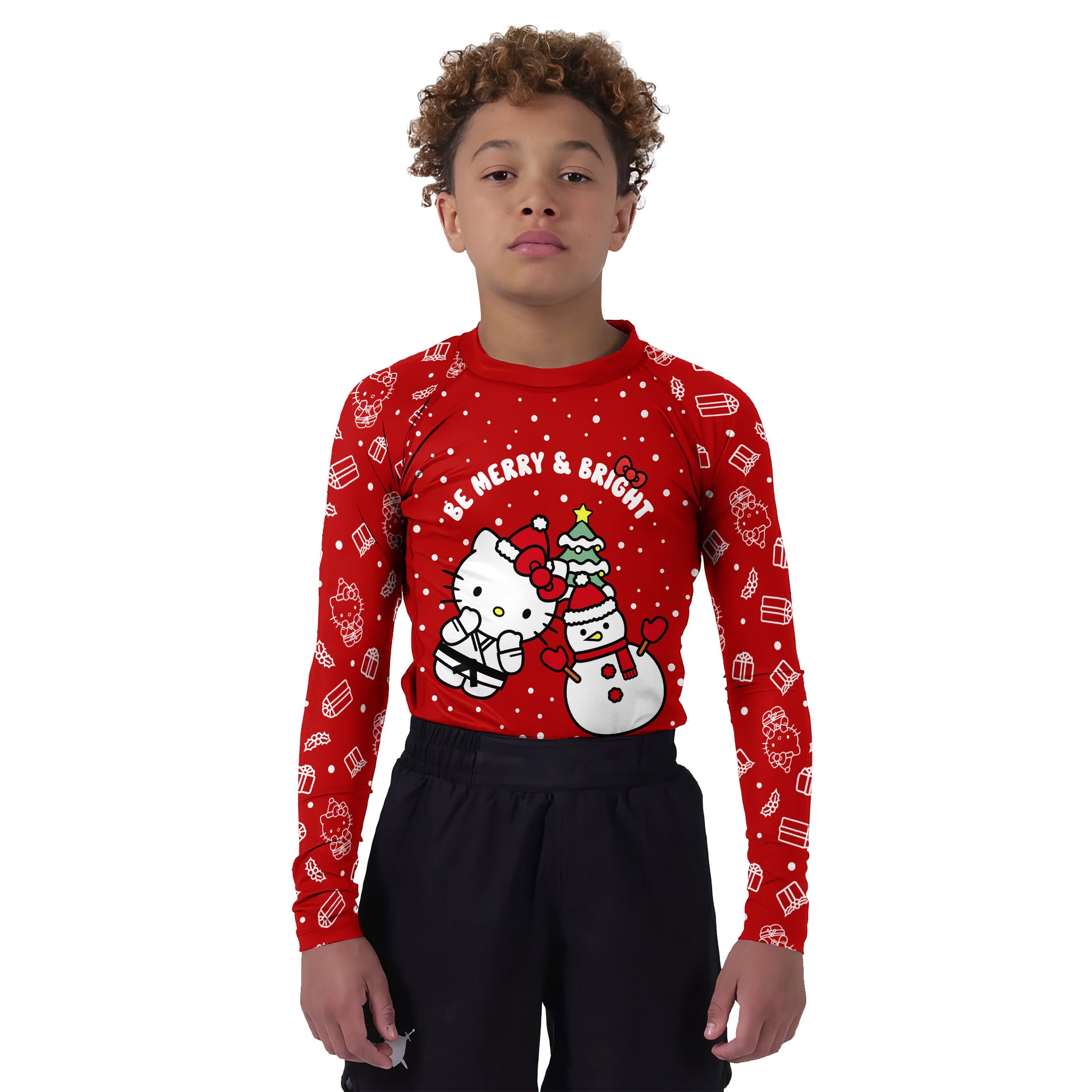Hello Kitty Merry and Bright Kids Rash Guard