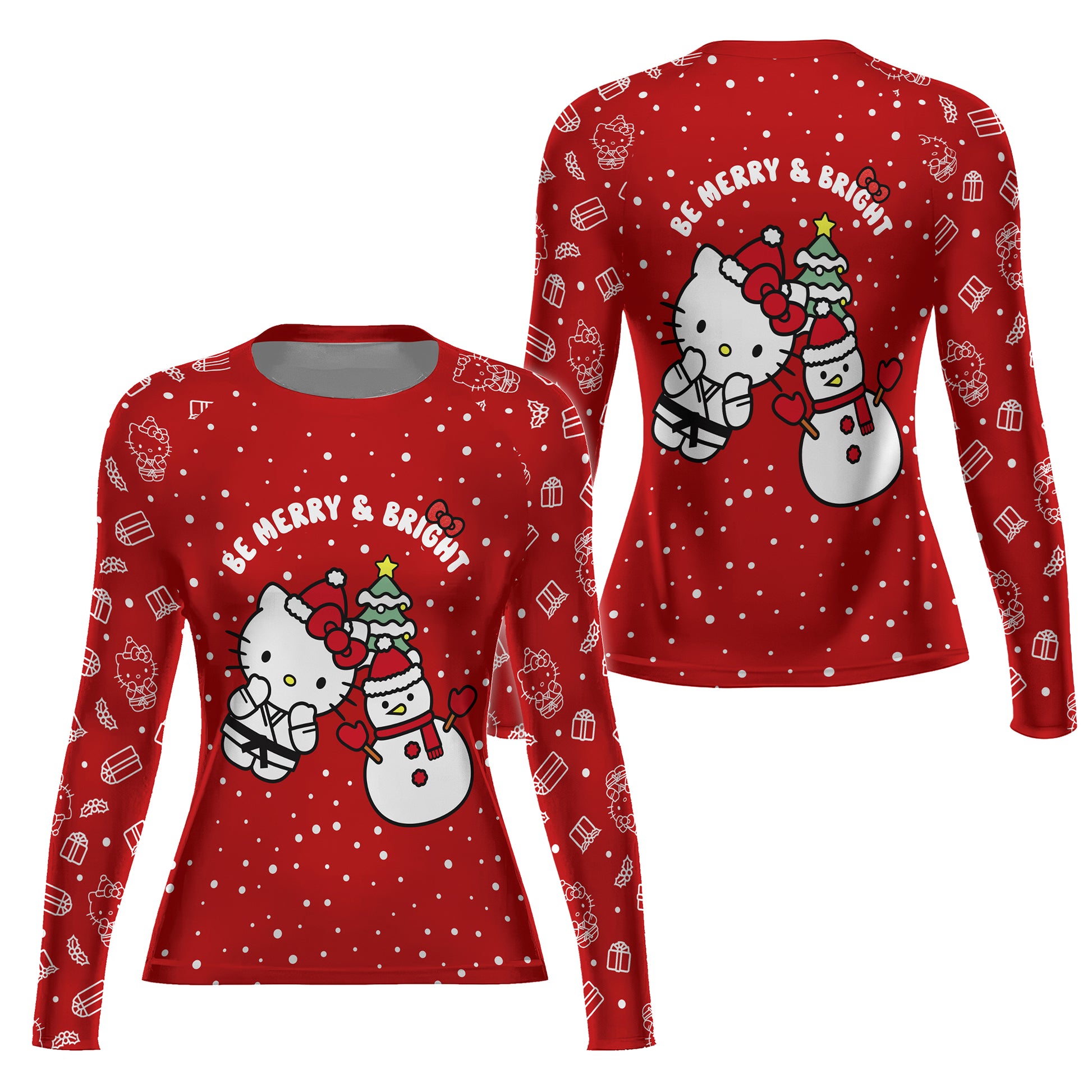 Hello Kitty Merry and Bright Rash Guard