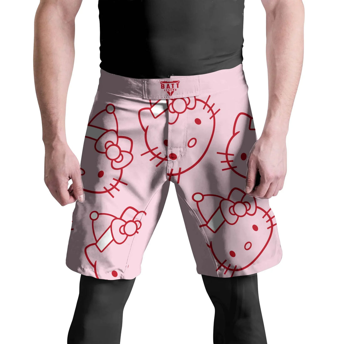 Hello Kitty Pink Santa Fight Shorts