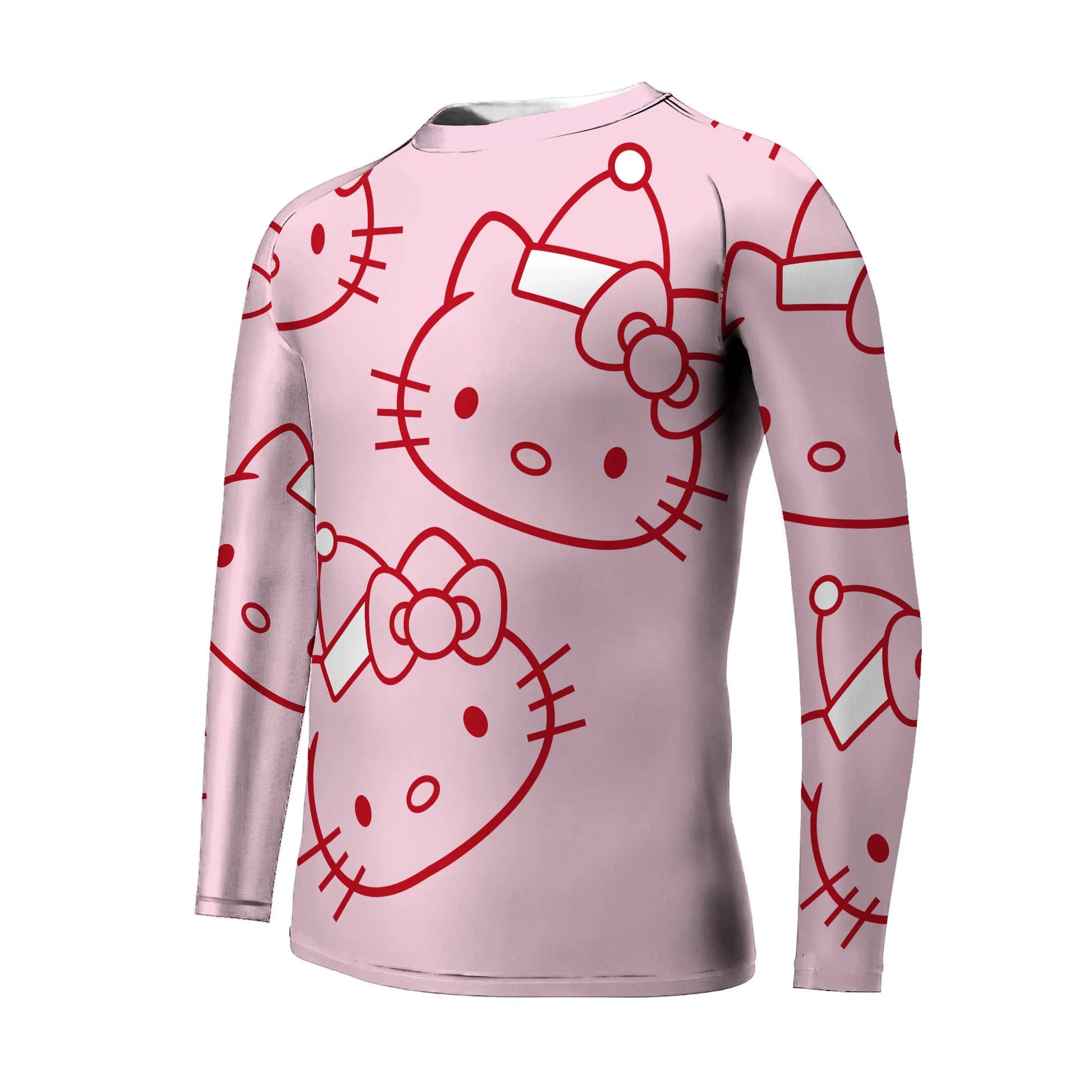 Hello Kitty Pink Santa Kids Rash Guard