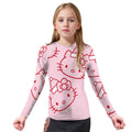 Hello Kitty Pink Santa Kids Rash Guard