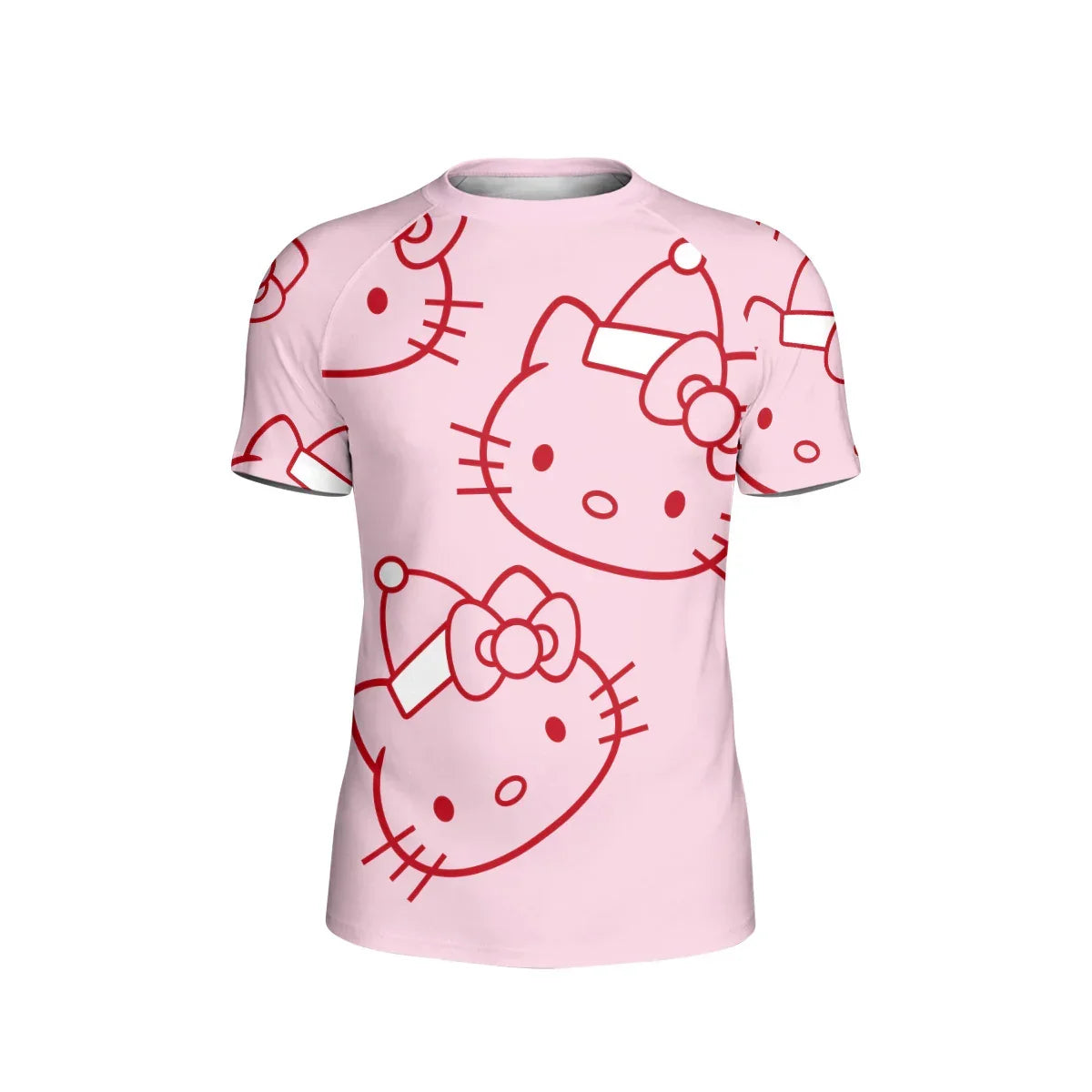 Hello Kitty Pink Santa Kids Rash Guard