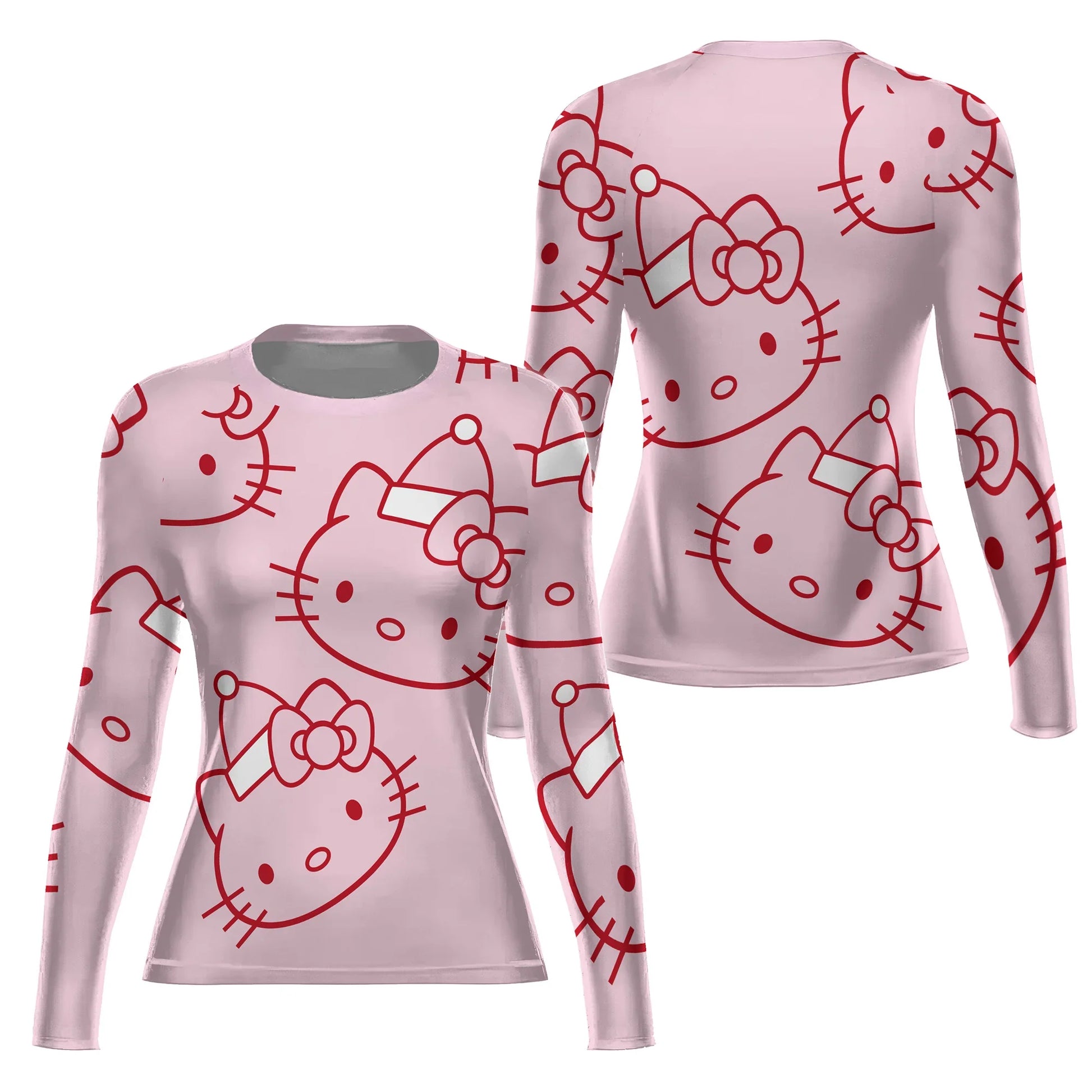 Hello Kitty Pink Santa Rash Guard