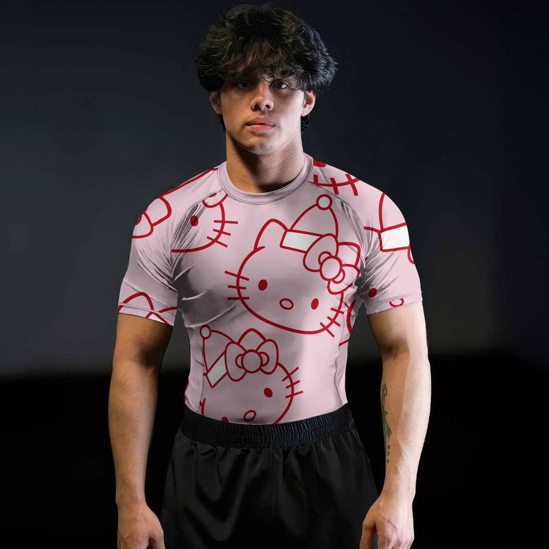 Hello Kitty Pink Santa Rash Guard